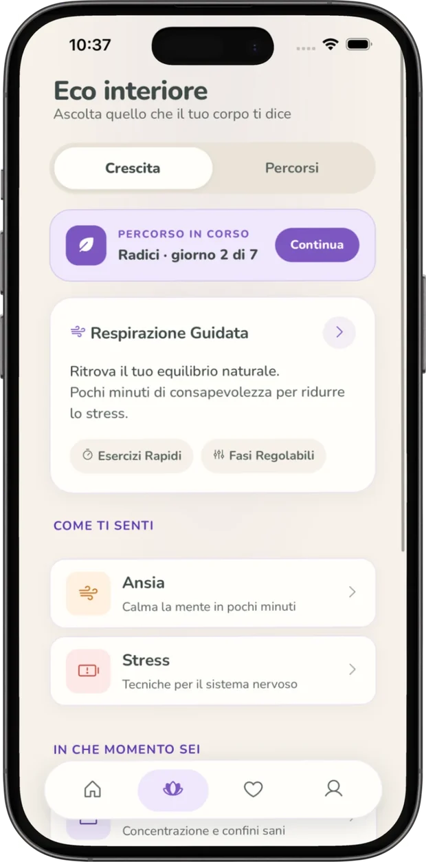 Le pratiche guidate di AETON: respirazione guidata e meditazioni per ogni momento